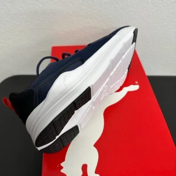 Puma Wired Run Logo Mesh Sneakers Blue size 10 New In Box - Picture 5 of 5